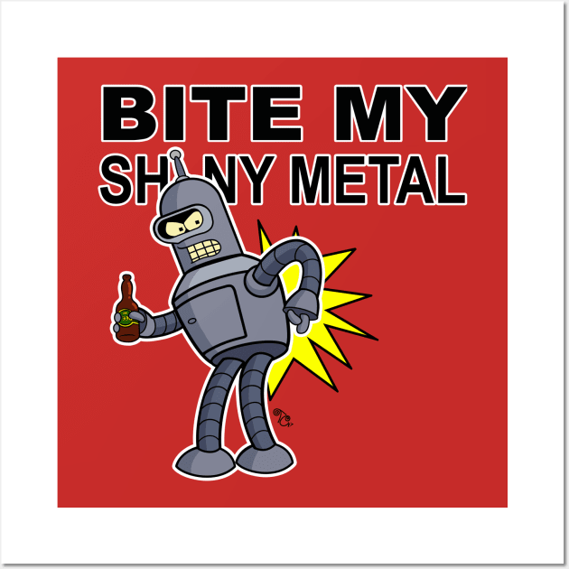 It's shiny. Bite it. Wall Art by Toni Tees